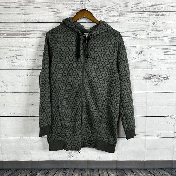Bench Tops - Bench Sweatshirt Womens Small Gray Full Zip Textured Gym Pockets